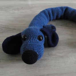 Gratis patroon Tochtrol / Tochtslang HOND - haken - door Amifan