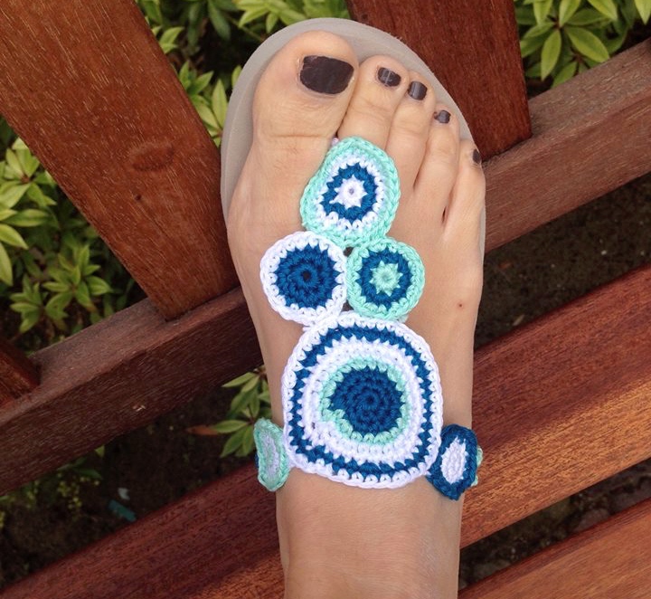 Haakpatroon Cirkel slippers