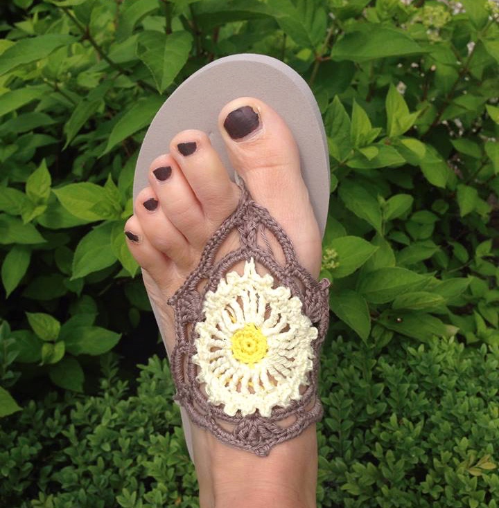 Haakpatroon Ibiza Bloemslippers
