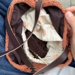 PetiteKnit - Leren Banden - leather strap (donker) - 94 x 2 cm (2 stuks) - French Market Bag