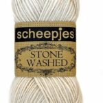 Scheepjes Stone washed Moonstone Ecru (801)