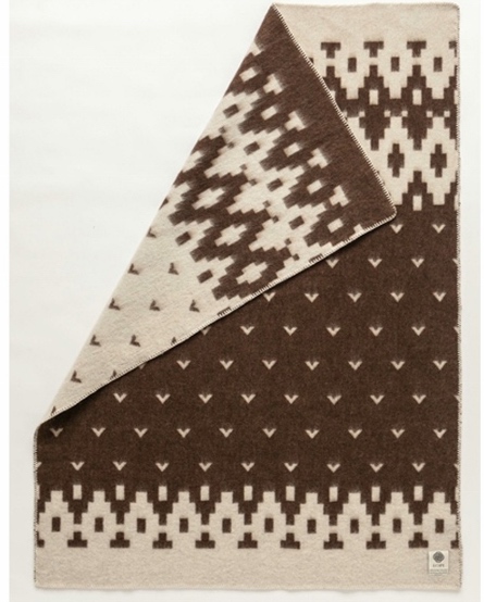 Lopi Plaid woondeken Hestatep Dark Owl