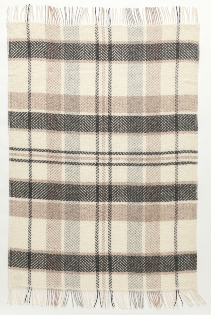 Lopi Plaid woondeken Teppi Alafoss Ruit Bruin