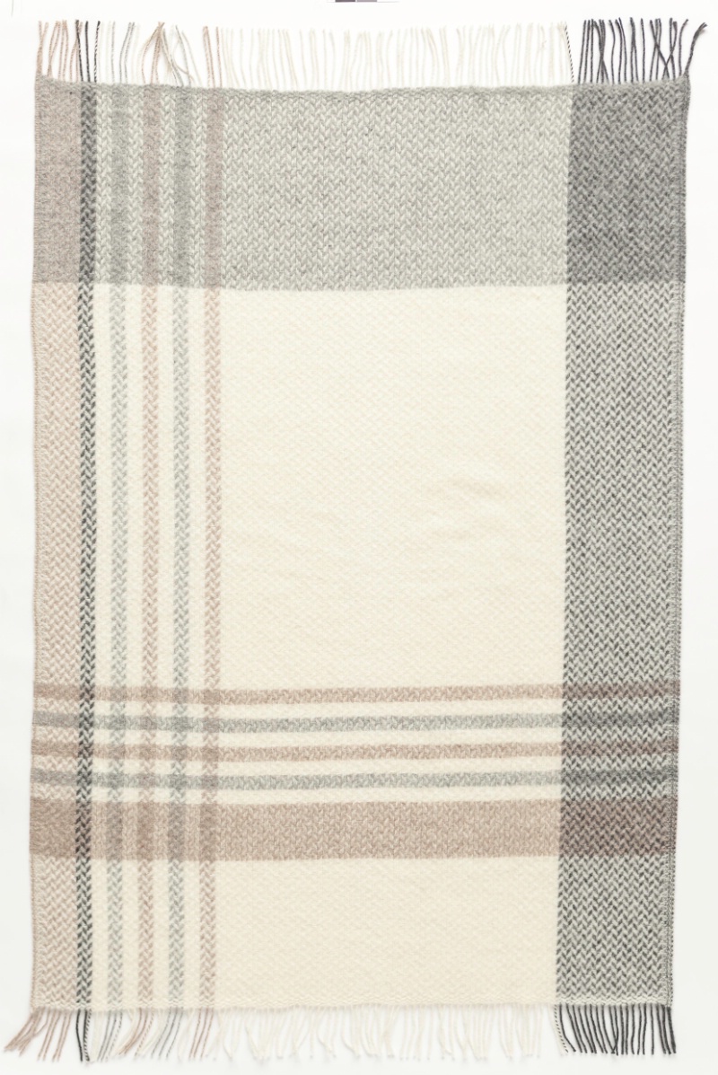 Lopi Plaid woondeken Teppi Alafoss grote Ruit