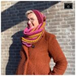Haakpakket Sjaal Betsy - Lang Yarns Carpe Diem - met 'Juf Sas-label'