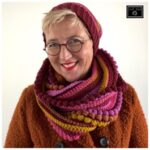 Haakpakket Sjaal Betsy - Lang Yarns Carpe Diem - met 'Juf Sas-label'