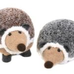 Haakpakket Dierenkussen of dierenkruk - Egel (Grijs of Bruin)