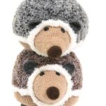 Haakpakket Dierenkussen of dierenkruk - Egel (Grijs of Bruin)
