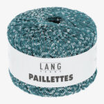 Lang Yarns PAILLETTES (88) Zeegroen / Zilver