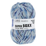 Lang Yarns Super Soxx Color 4 ply Gemstones (390) Aquamarine (laatste bollen!)