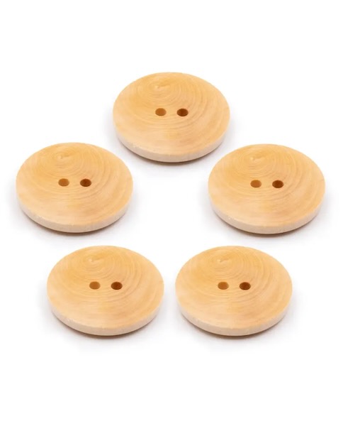 Houten Knoop - gevlamd / naturel - Afbeelding 2